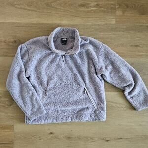 The North Face Lilac Purple Osito High Pile ¼ Zip Fleece Pullover - Size L